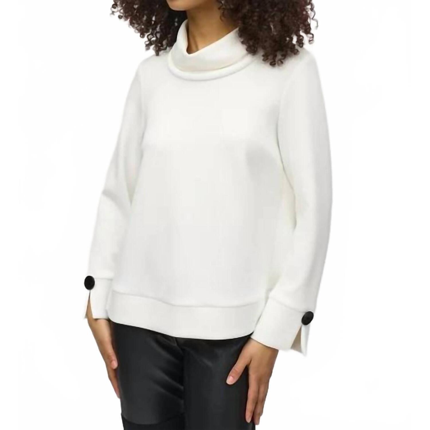 New Joseph Ribkoff Scuba Jersey Boxy Top In Off White